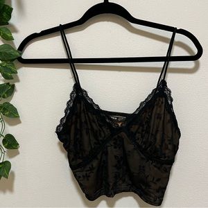 Lacy Crop Camisole Top
